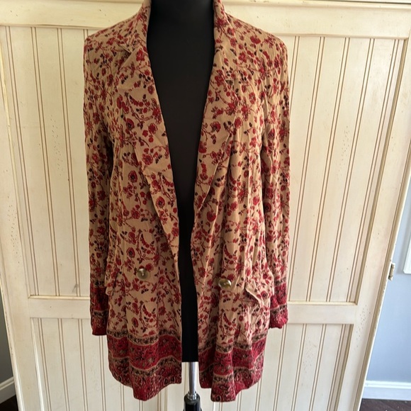 Free People Vintage Style Bellflower Blazer - Picture 4 of 15